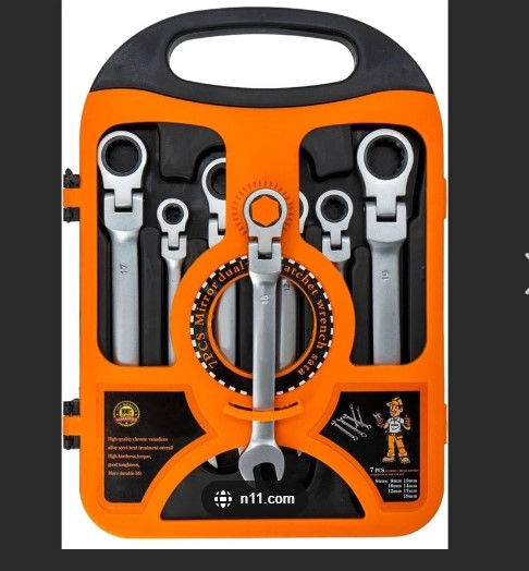 CIRCIR KOMBİNE ANAHTAR TAKIMI ( MAFSALLI ) 7 PARÇA 